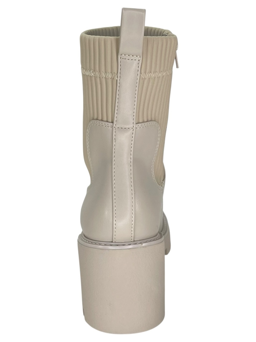 Bar III Versuz Ivory Faux Leather Womens High Too Ankle Boots Size 10M - Picture 4 of 13
